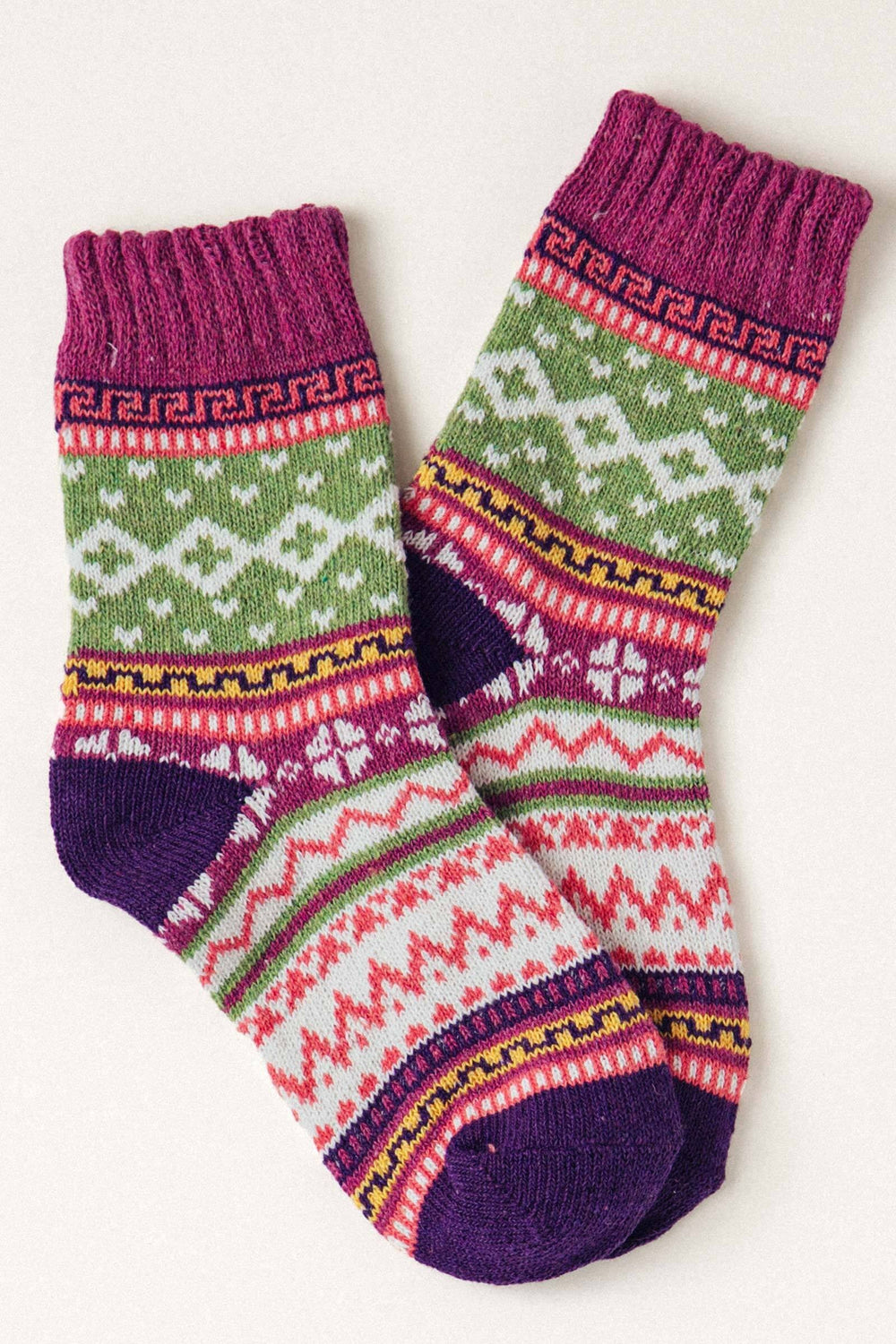 isle knit socks - assorted 10pairs (additional view)