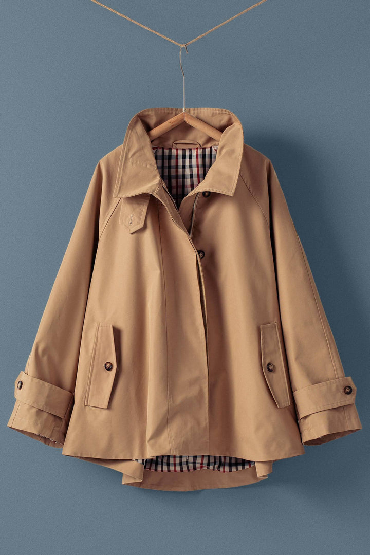 modern trench jacket - khaki (additional view)