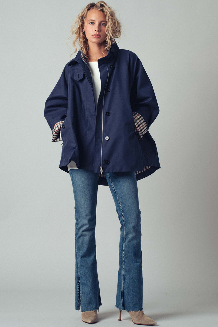 modern trench jacket - khaki (additional view)
