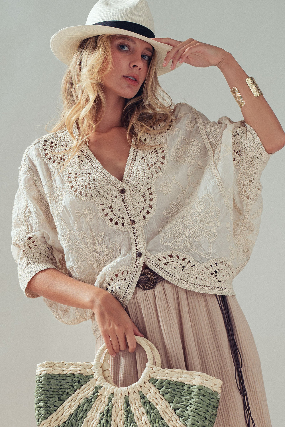 lace kimono - natural (additional view)