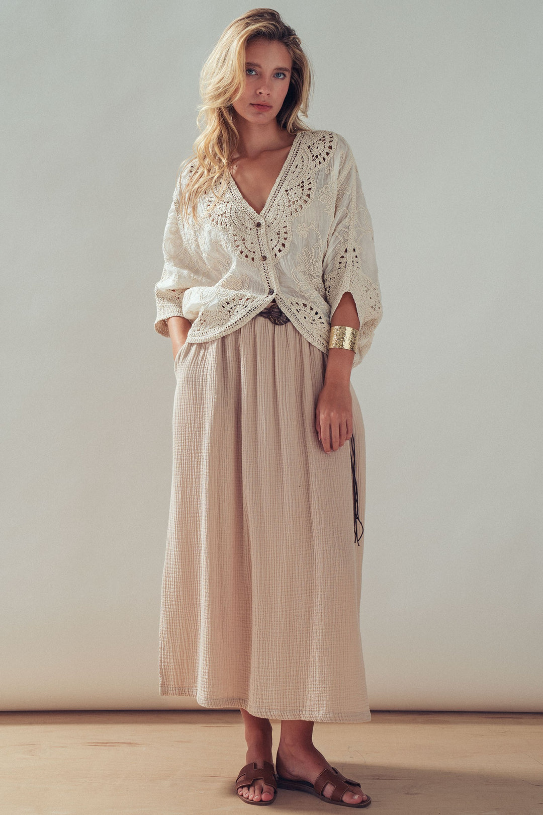 lace kimono - natural (additional view)