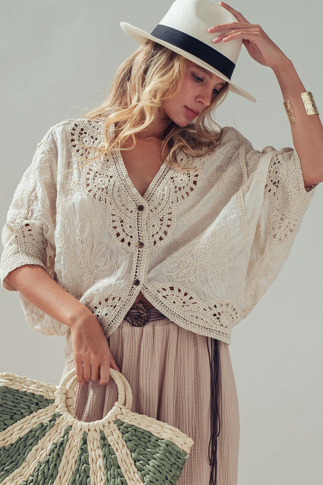 lace kimono - natural (additional view)