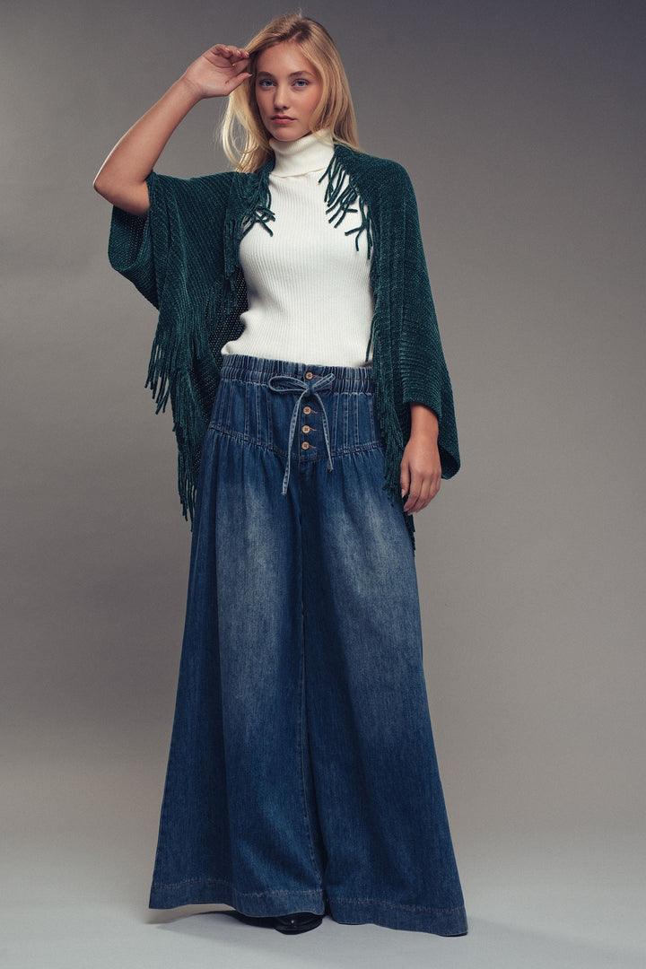 super wide pants - dark denim (additional view)
