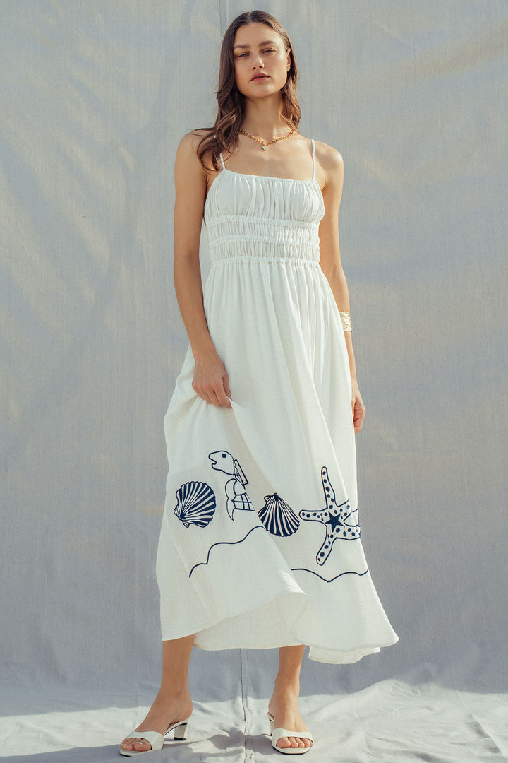 shores midi dress - white (additional view)