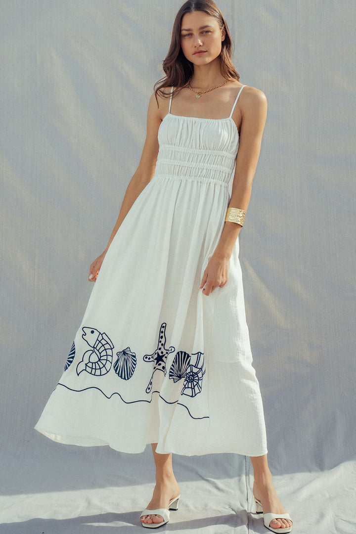 shores midi dress - white (additional view)