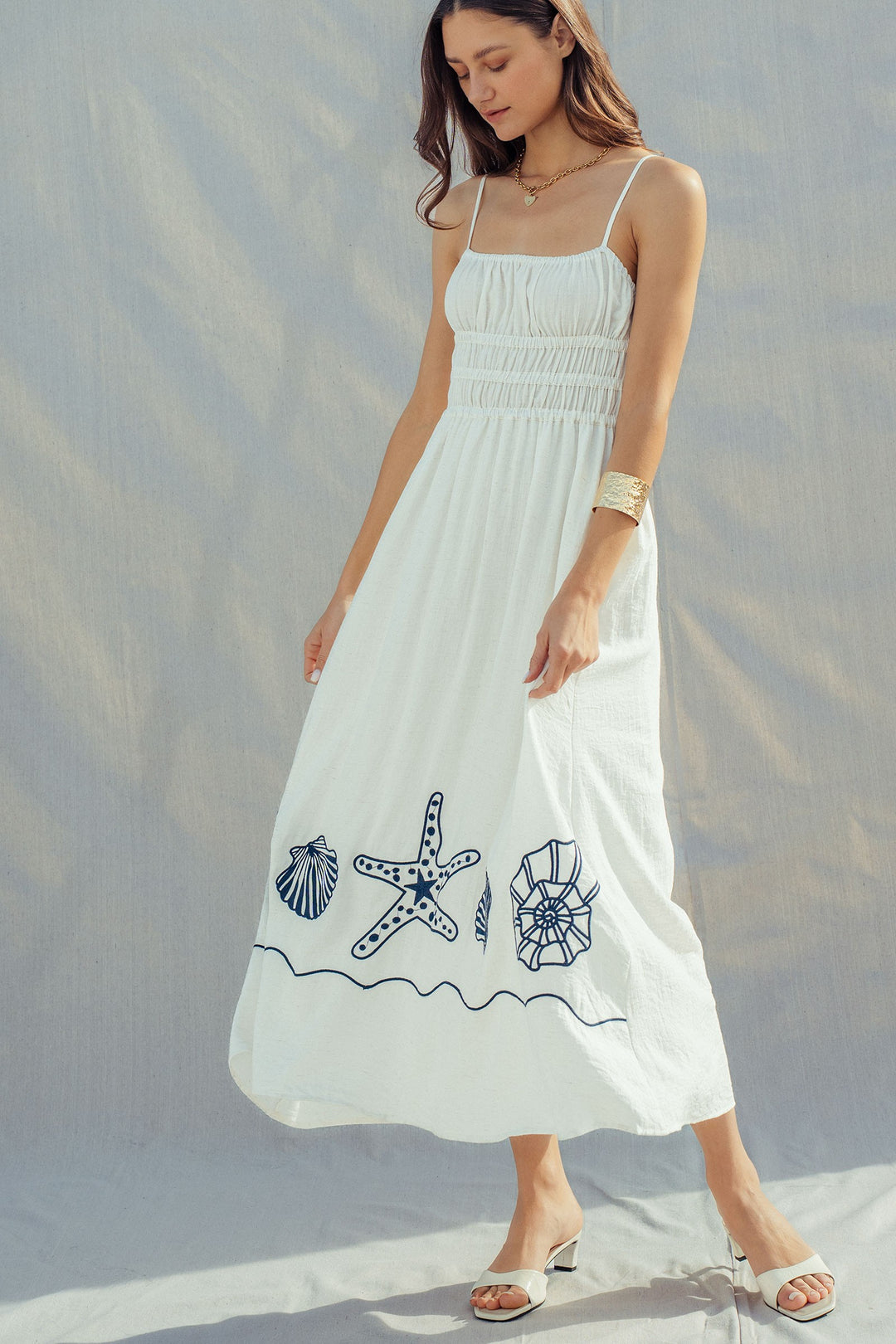 shores midi dress - white (additional view)