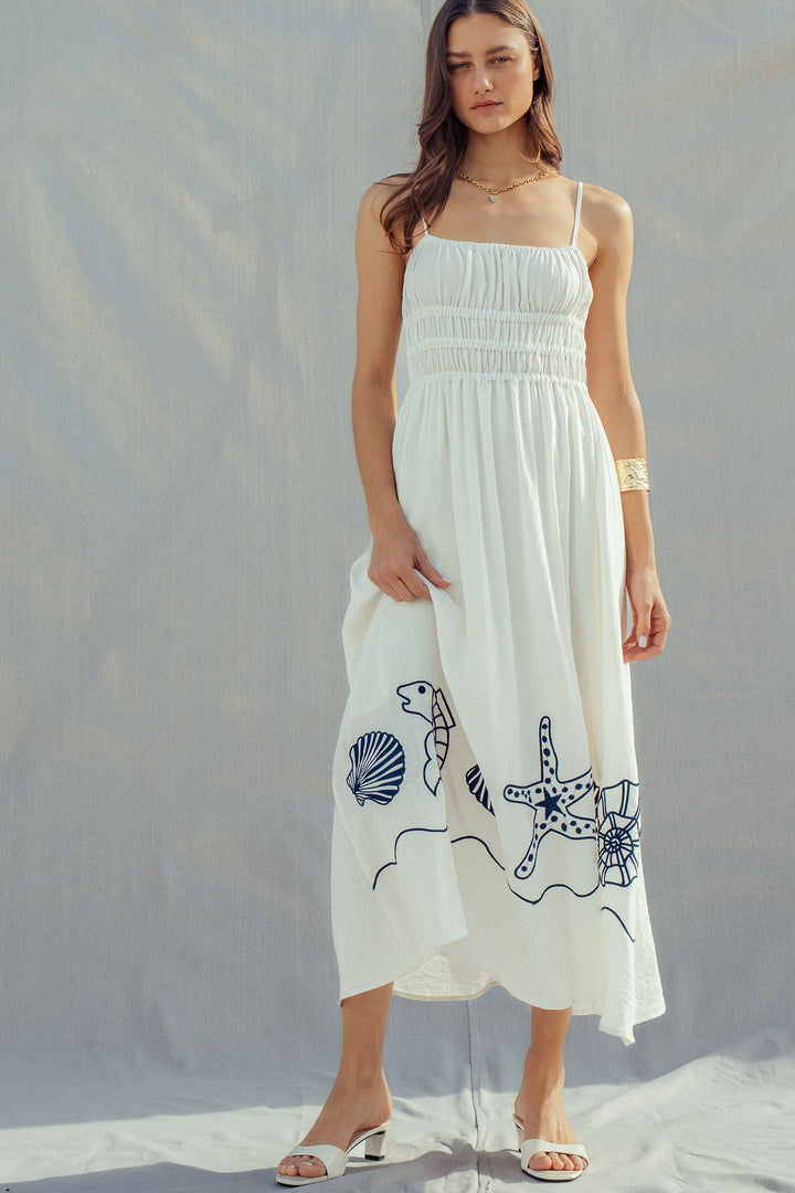 shores midi dress - white (additional view)