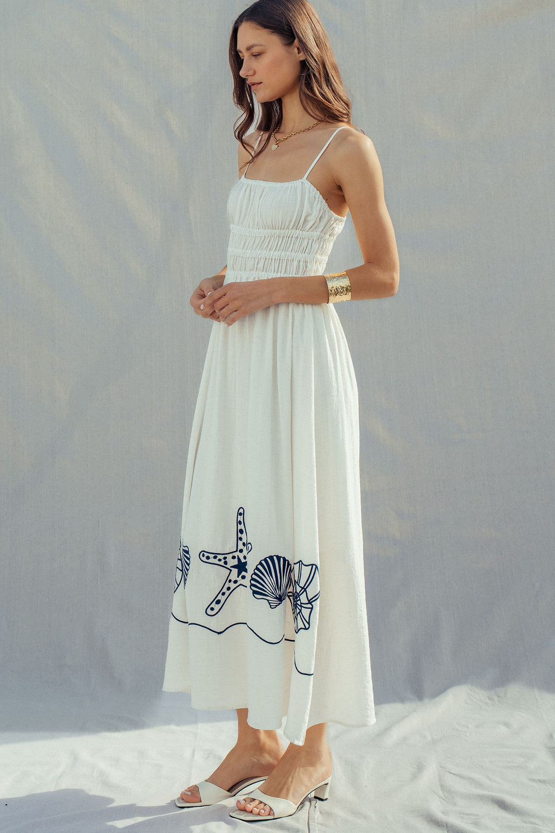 shores midi dress - white (additional view)