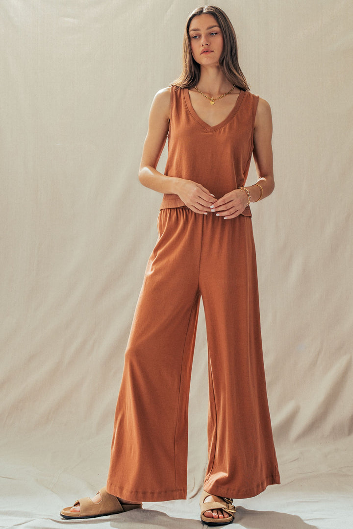 line v neck top - nutshell (additional view)