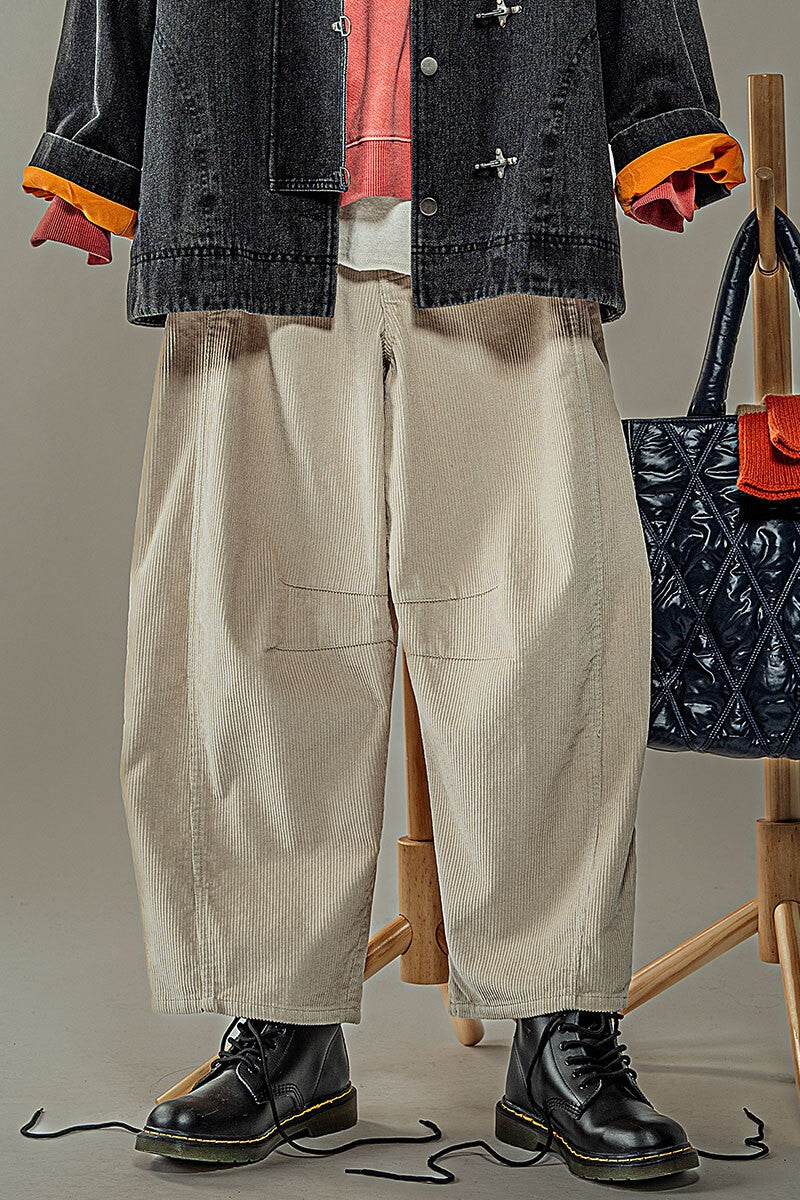 Corduroy Barrel Jeans | wholesale pants | Trend Notes