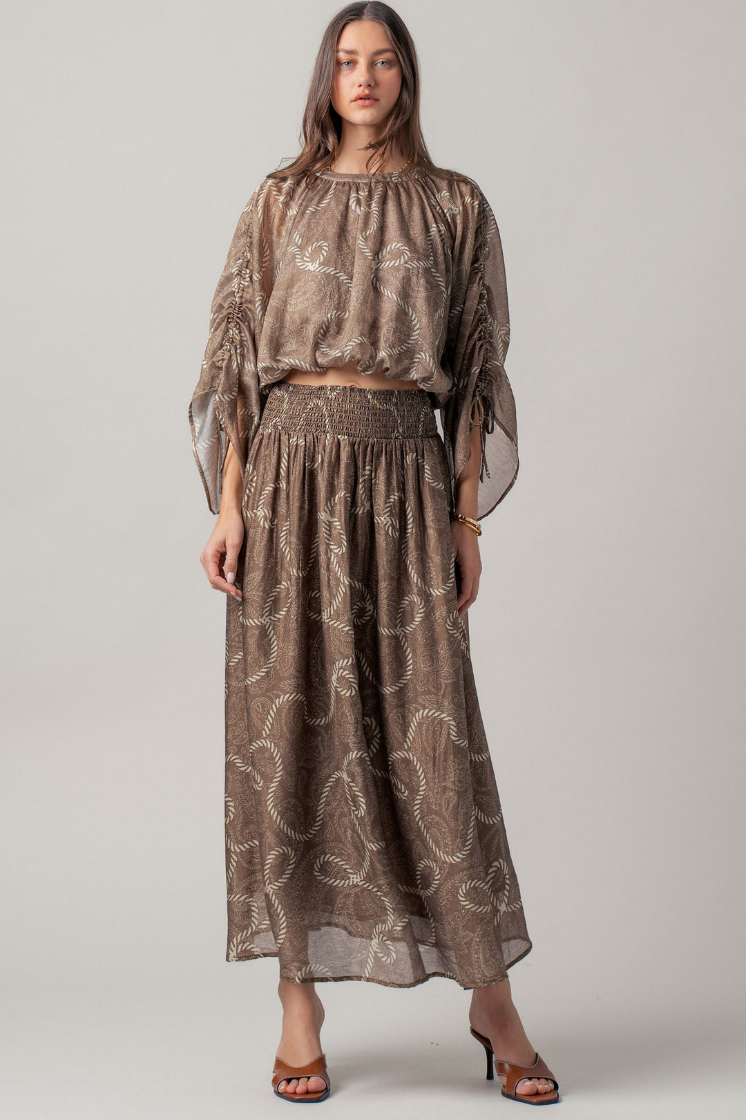 star cowgirl blouse - mocha brown (additional view)