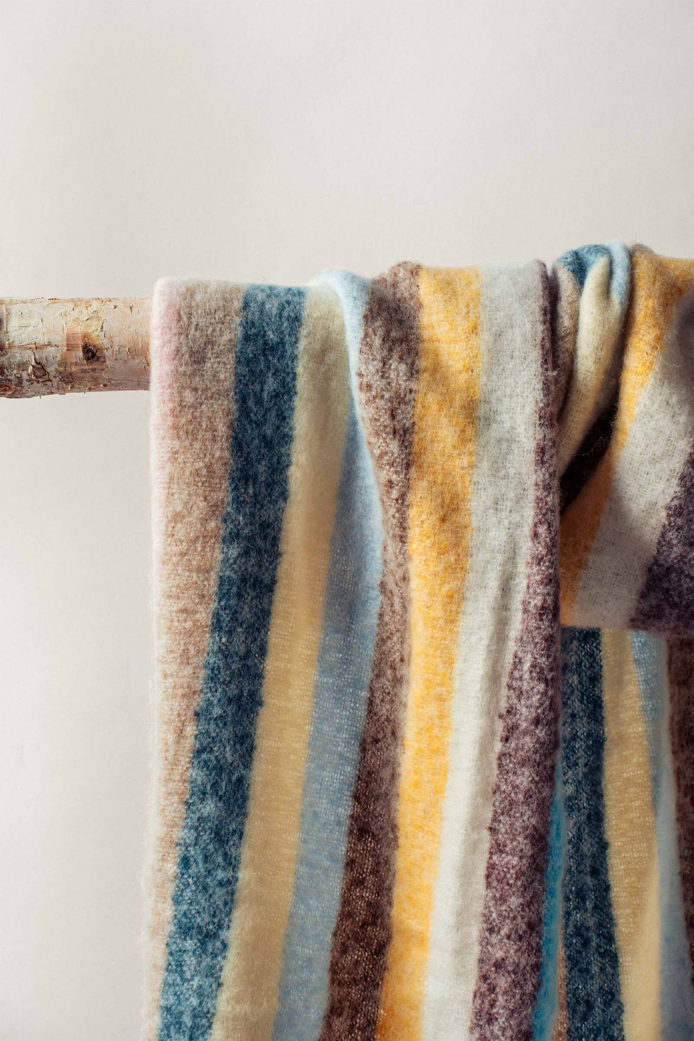 striped fringe scarf - default