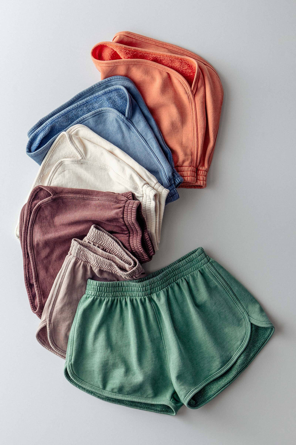 vintage wash athletic shorts with relaxed fit - default (additional view)