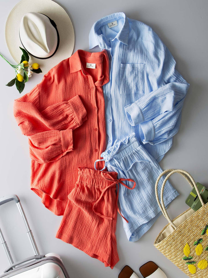 set coastal breeze cotton gauze set - default (additional view)