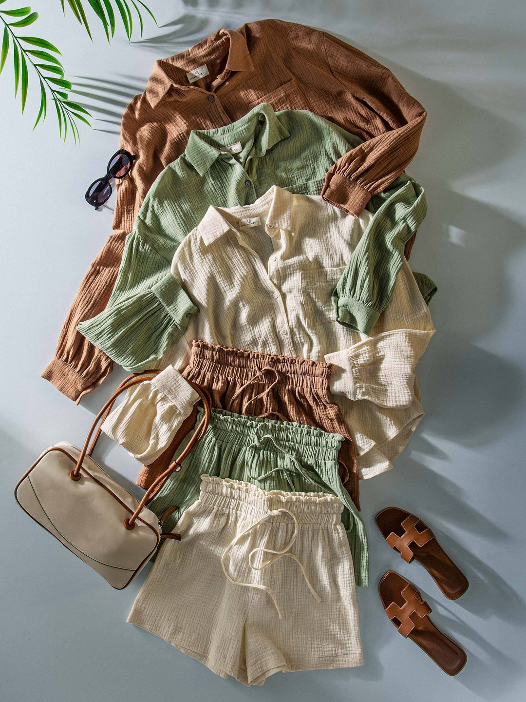 set coastal breeze cotton gauze set - default (additional view)