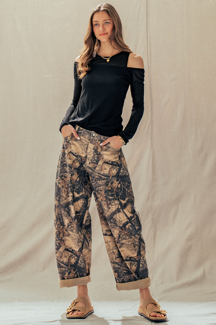 chic cold shoulder cutout top - black (additional view)