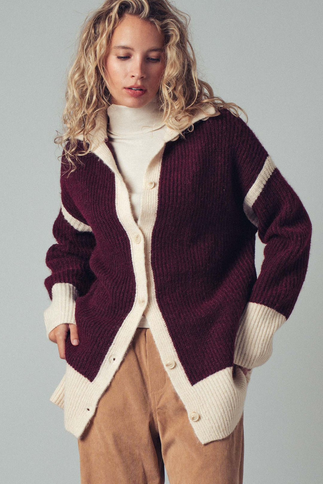 Mystic Meadow Collared Boho Cardigan | wholesale sweaters & cardigans | Trend Notes