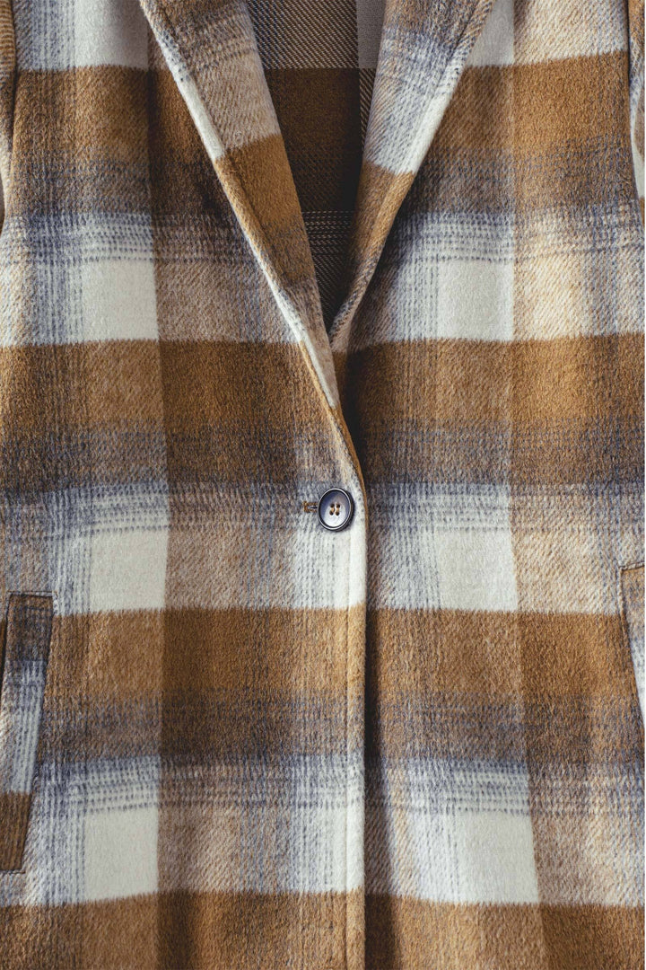 single breasted coat - camel (additional view)