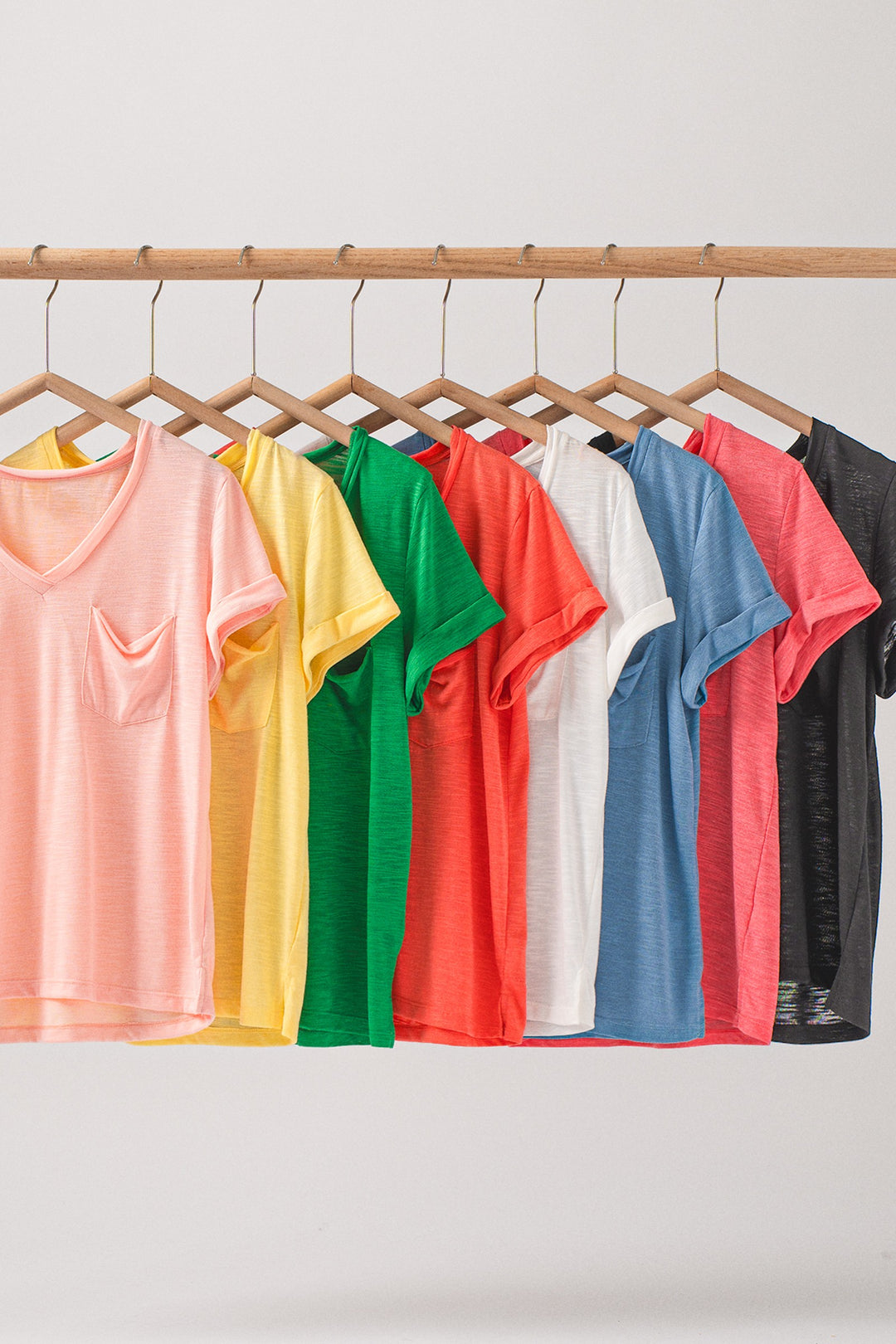 sale relaxed v neck short sleeve slub top - default