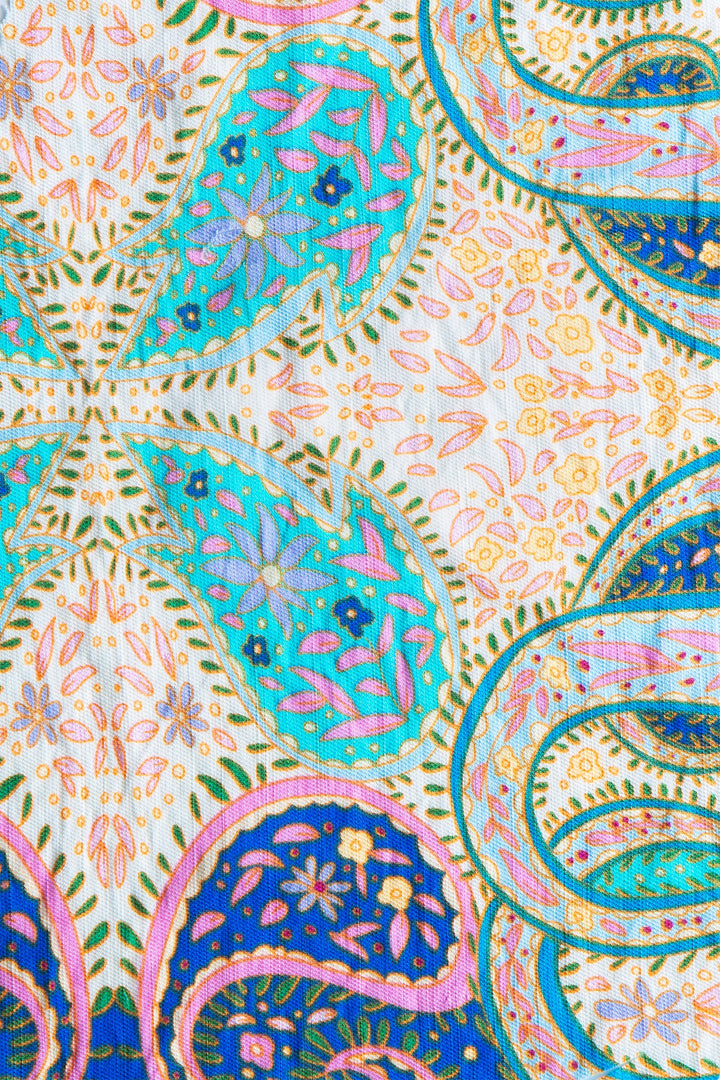 0924-4682 | Sunset Paisley Wide-Leg Palazzo Pants