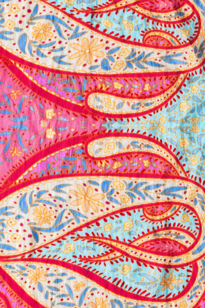 0924-4682 | Sunset Paisley Wide-Leg Palazzo Pants