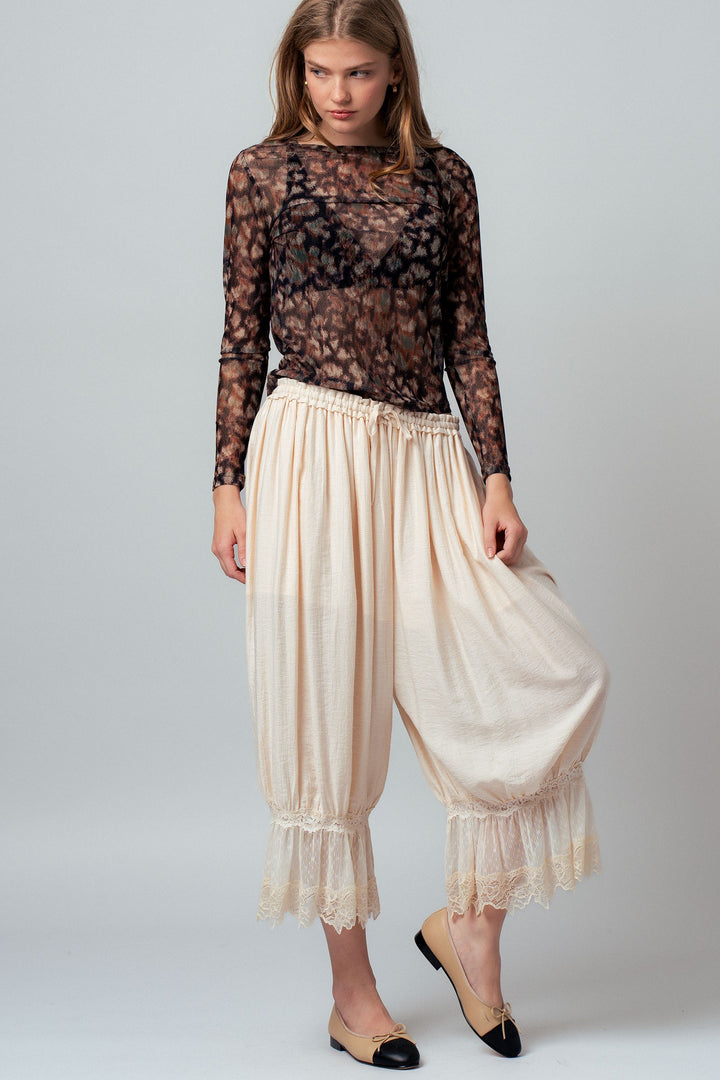 leopard mesh top - muliti (additional view)