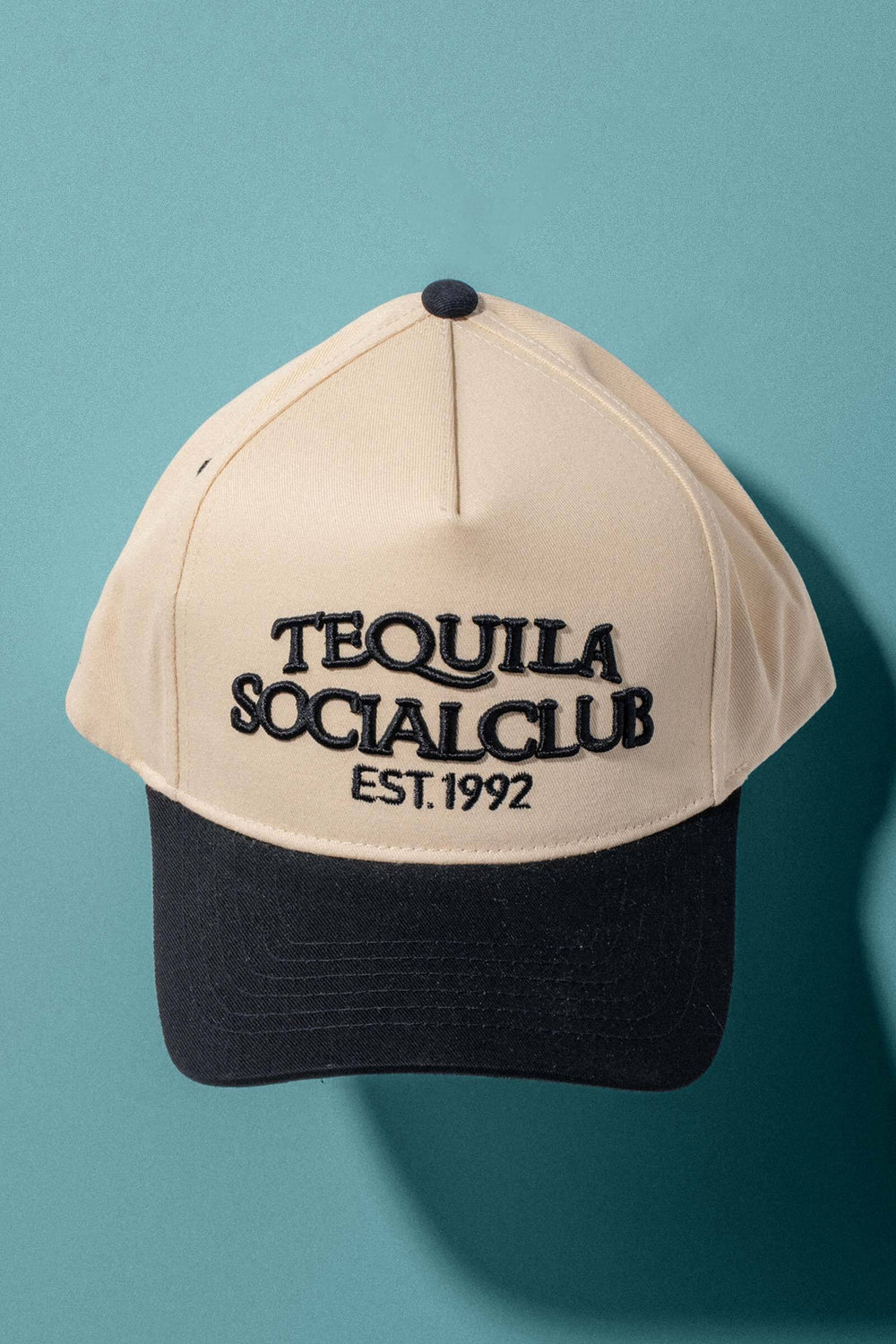 tequila social club embroidered trucker hat - black (additional view)