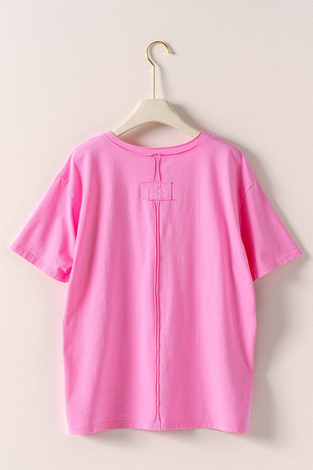 everyday vintage wash v neck tee - pink (additional view)