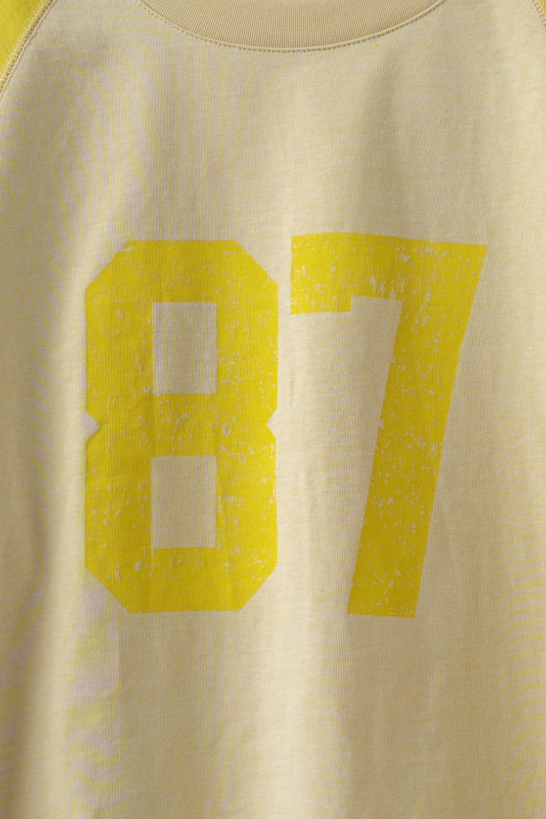 vintage varsity graphic tee - cream yellow (additional view)