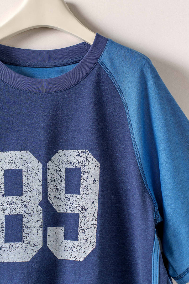 vintage varsity graphic tee - navy blue (additional view)