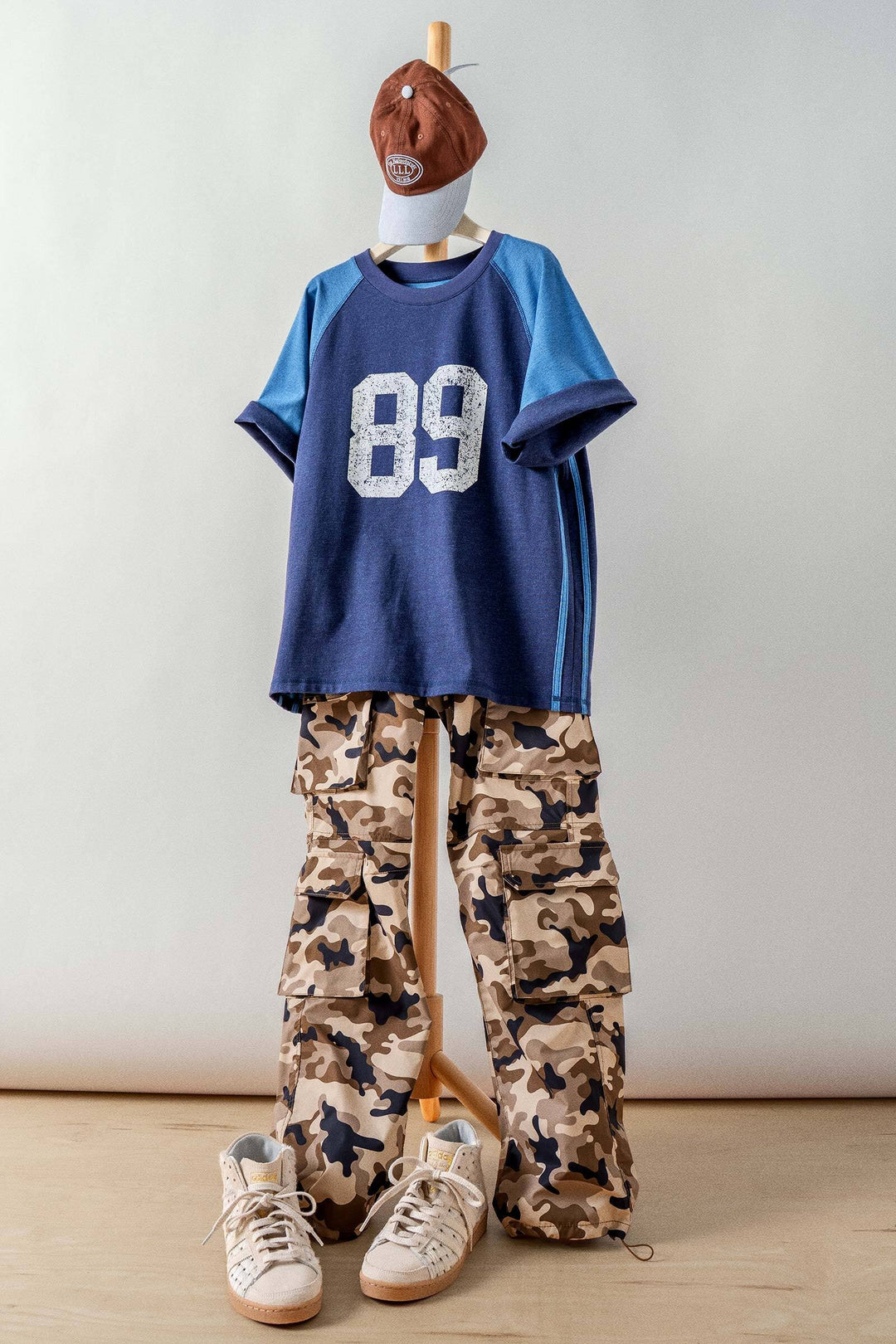 vintage varsity graphic tee - navy blue (additional view)