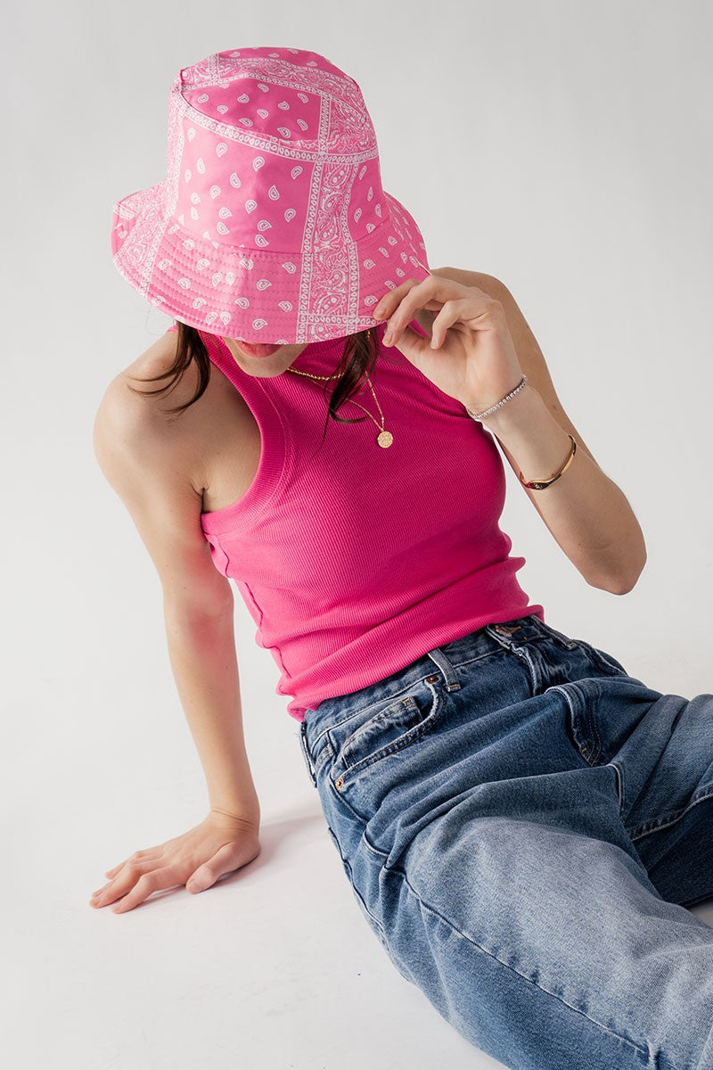 KATE WANDERLUST BUCKET HAT in Pink - Women's Wholesale Bucket Hats | Trend Notes