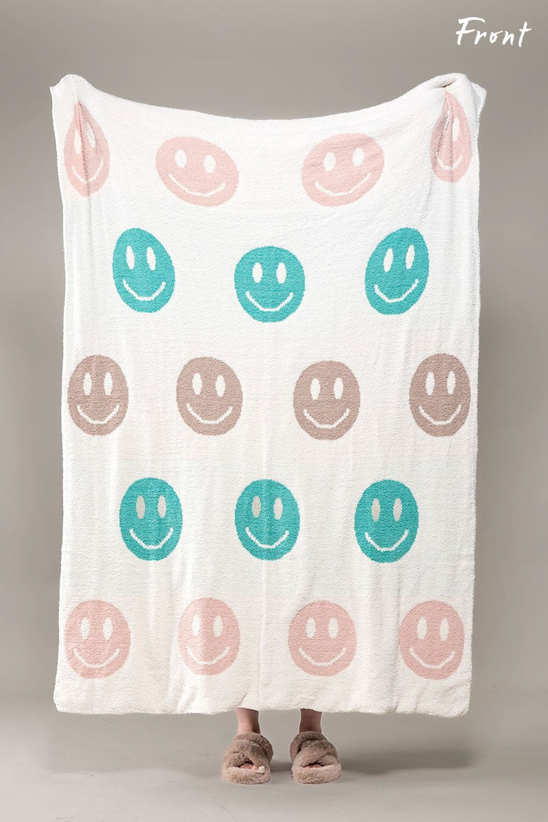All Smiles Blanket in Pink - Women's Wholesale Duvets & Blankets | Trend Notes