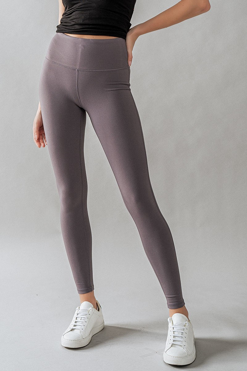High Waist Stretch Leggings for Everyday Comfort in Grey - Women's Wholesale Leggings | Trend Notes