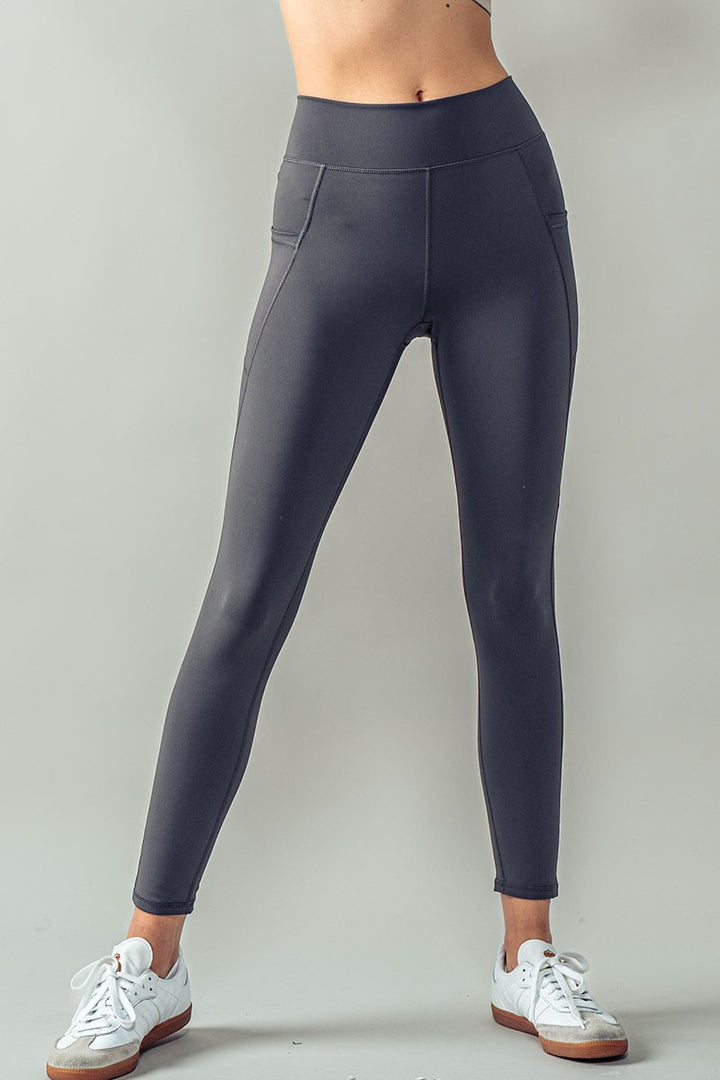 HIGH WAIST LEGGINGS in Slate - Women's Wholesale Leggings | Trend Notes