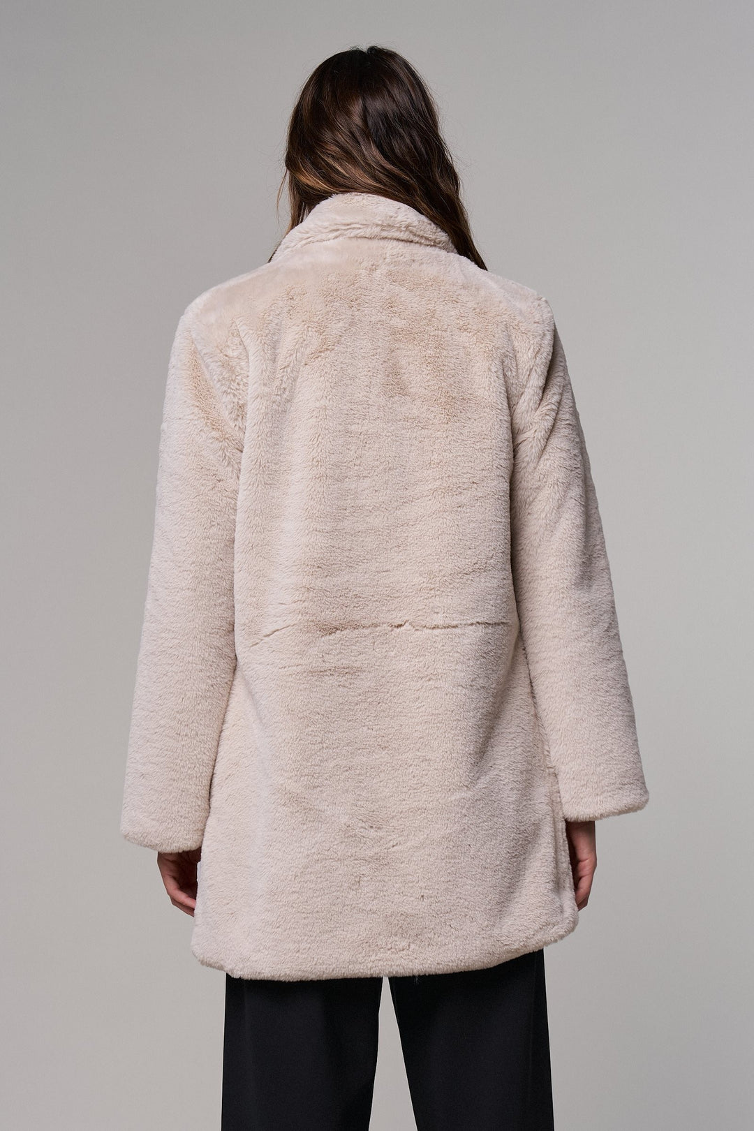 Winter Hush Faux Fur Coat in Tan - Women's Wholesale Coats | Trend Notes