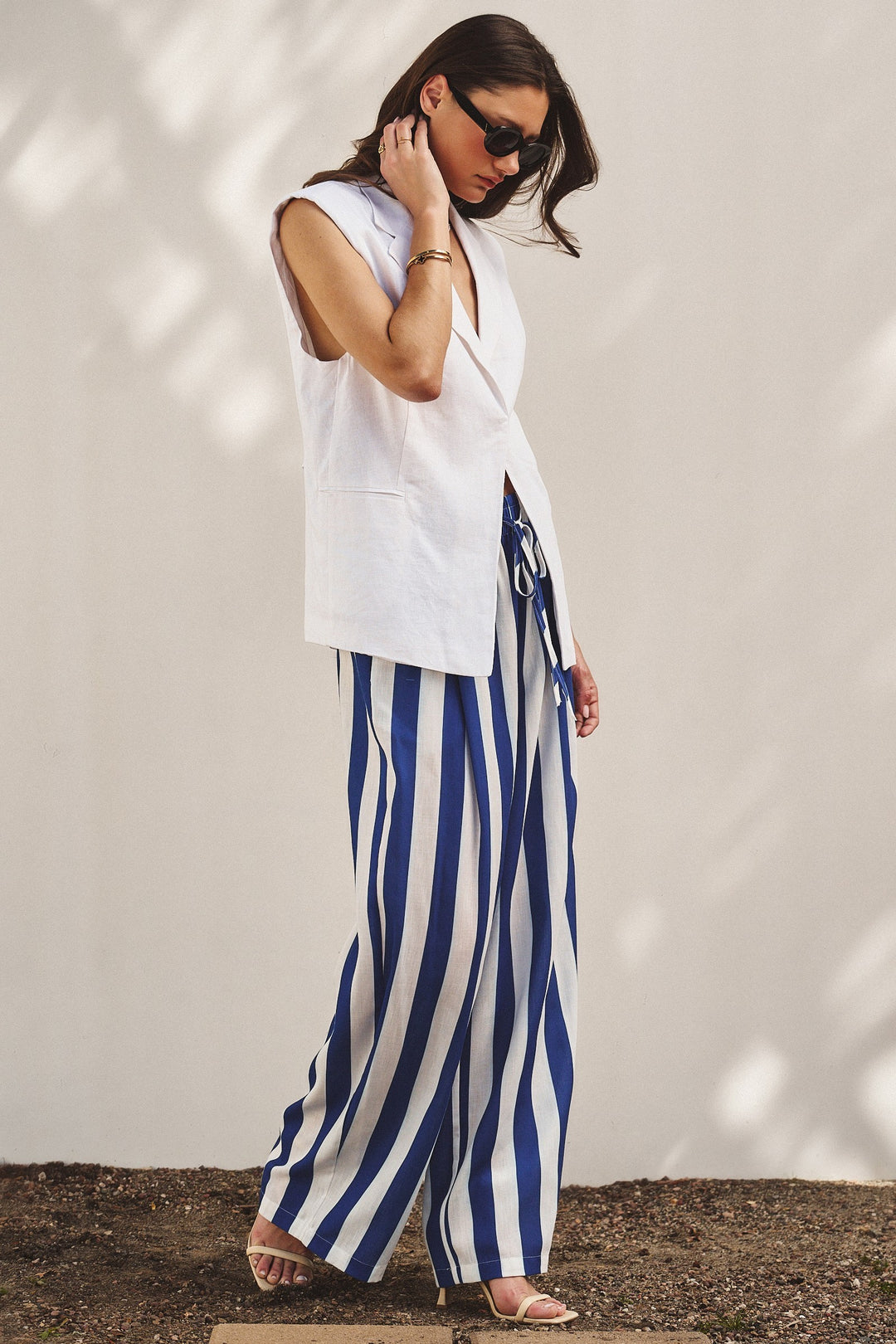 Riviera Tailored Vest in White - Women's Wholesale Fashion | Trend Notes