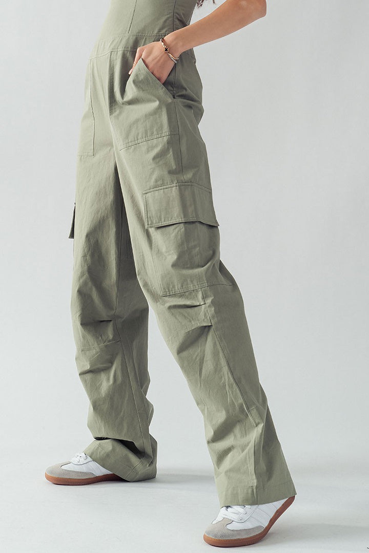 ANETTE ARTISANAL FLIGHT JUMPSUIT in Moss - Women's Wholesale Jumpsuits | Trend Notes