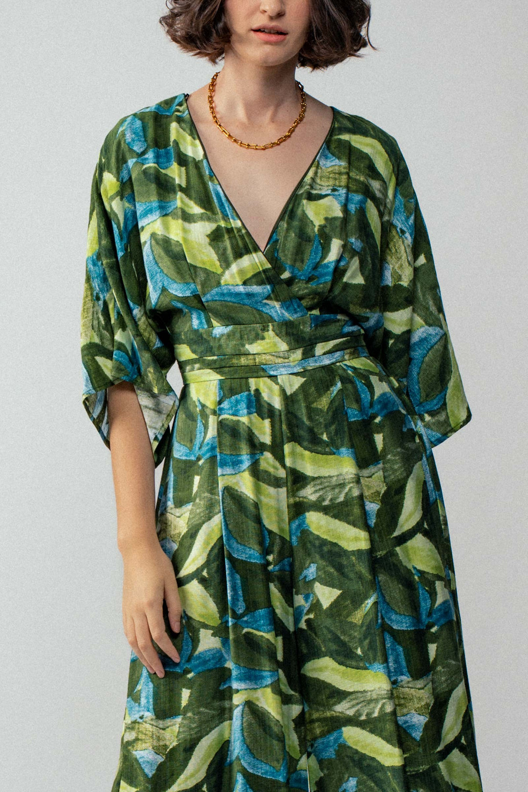 Relaxed Flora maxi jumpsuit in Green - Women's Wholesale Jumpsuits | Trend Notes