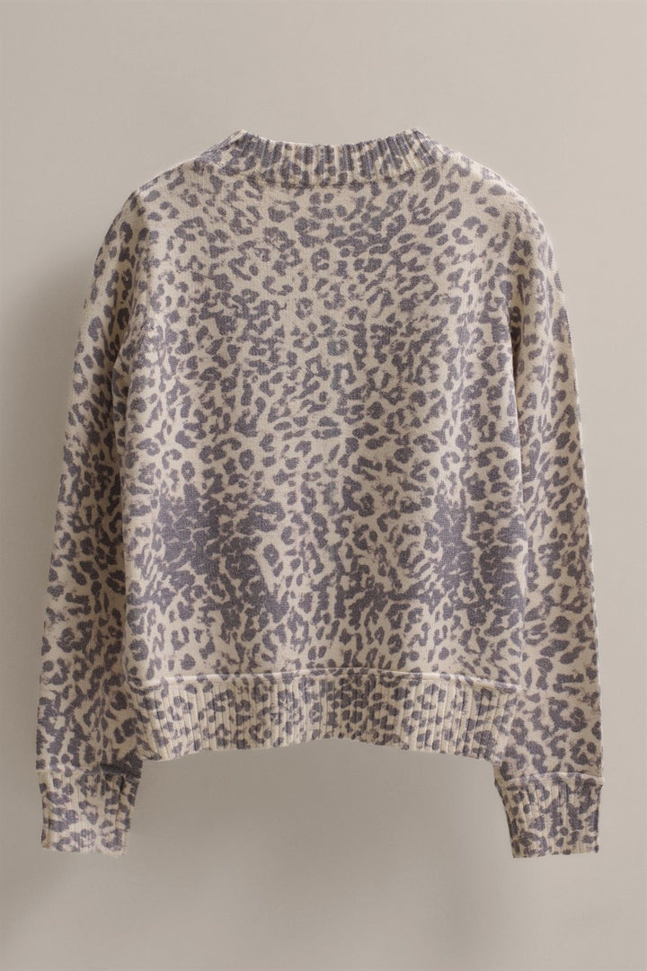 Muted Leopard Print Knit Button Cardigan in Leopard - Women's Wholesale Fashion | Trend Notes
