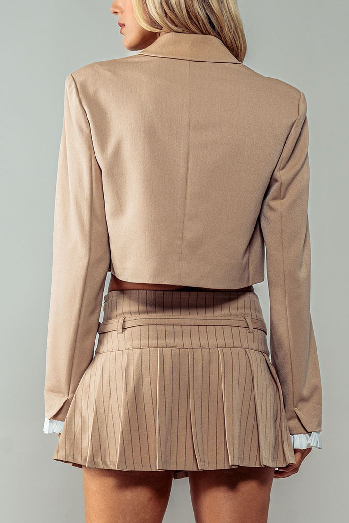 Chic Executive Blazer in Khaki - Women's Wholesale Jackets & Blazers | Trend Notes