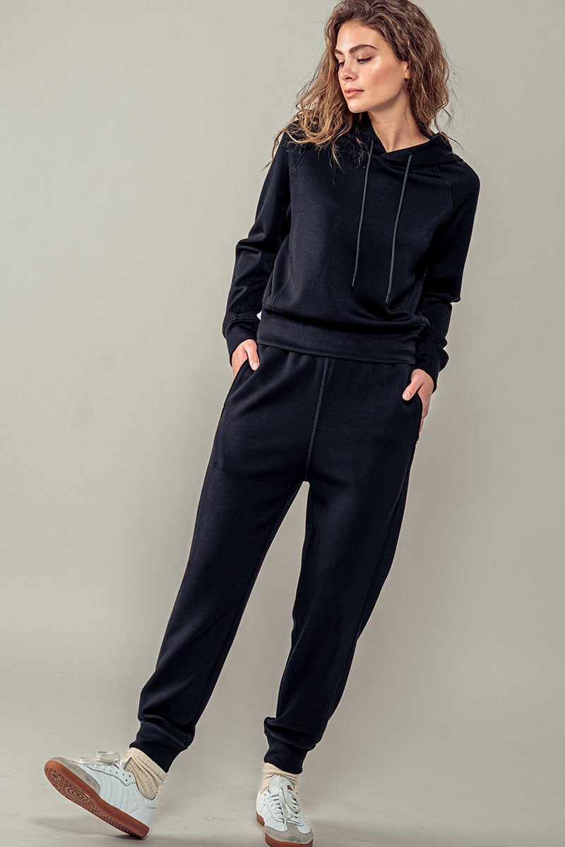 Essential Everyday Jogger Pants with Elastic Waist in Black - Women's Wholesale Sweatpants & Joggers | Trend Notes
