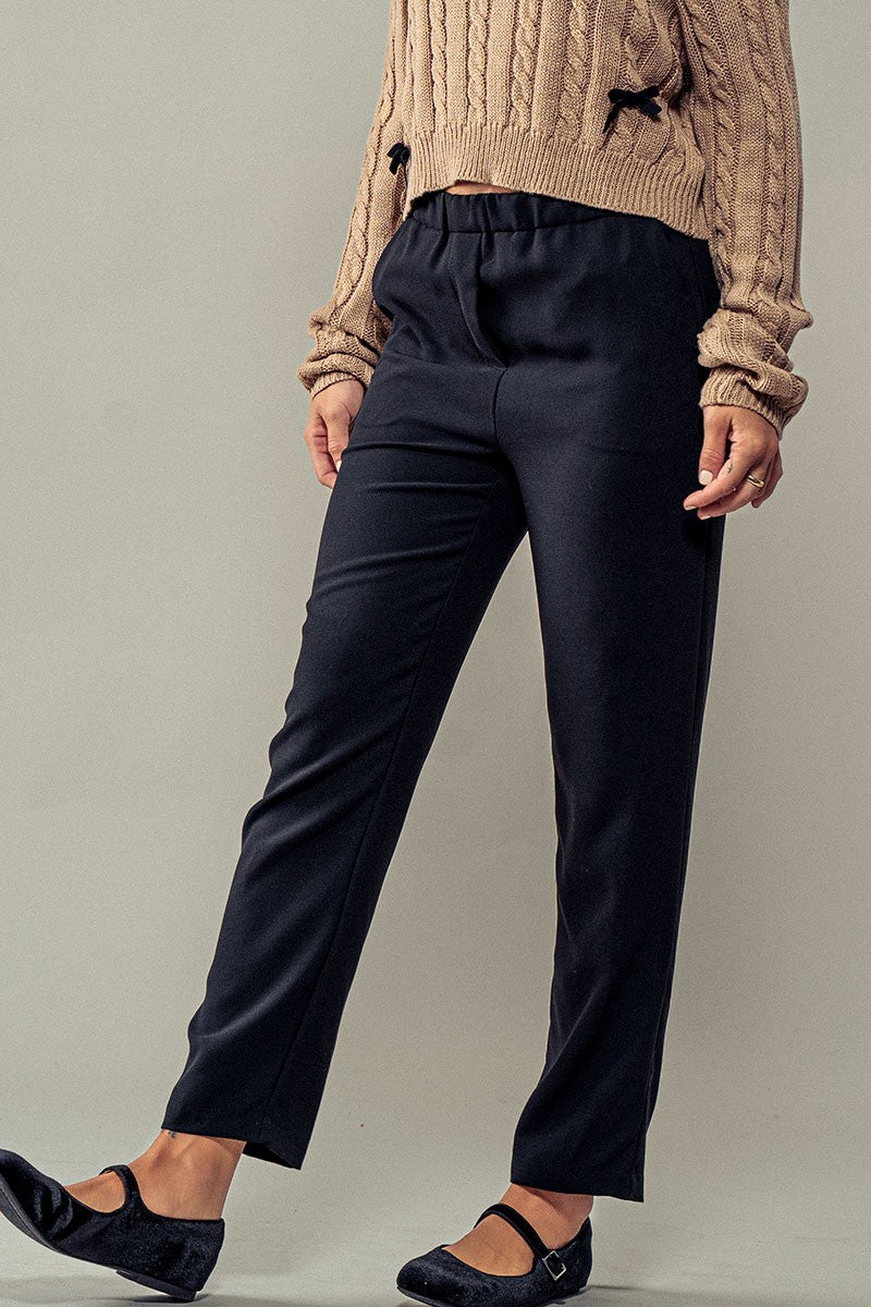 The Simple Silhouette Pants in Black - Women's Wholesale Casual Pants | Trend Notes