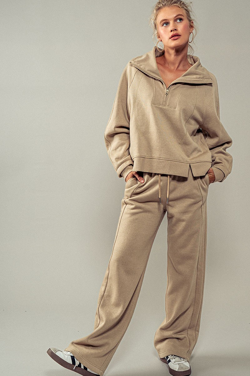 The Athlete Sweatpants in Khaki - Women's Wholesale Sweatpants & Joggers | Trend Notes