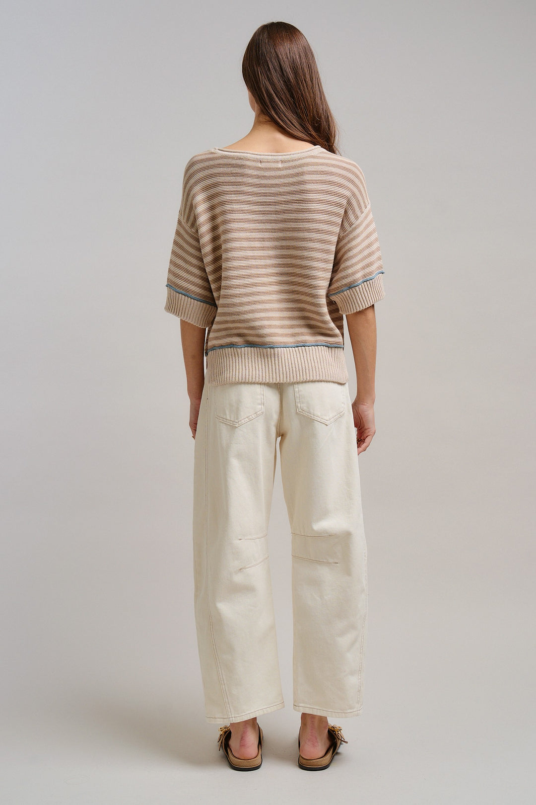 Casual Chic Barrel Pants in Ecru - Women's Wholesale Pants | Trend Notes