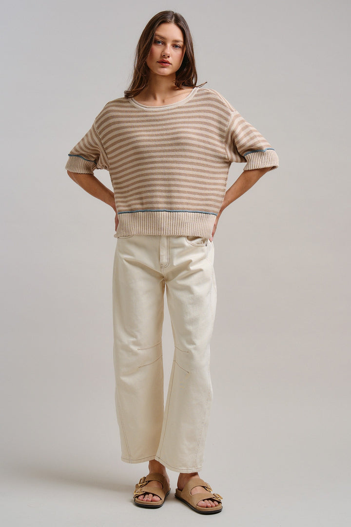 Casual Chic Barrel Pants in Ecru - Women's Wholesale Pants | Trend Notes