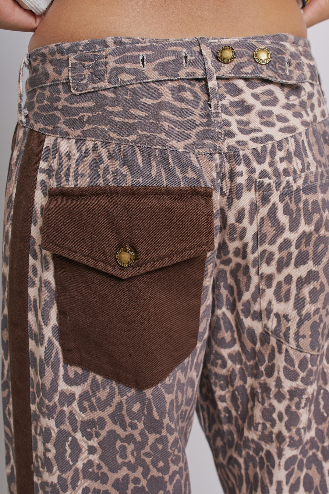 Wild Side Leopard Stripe Wide-Leg Pants in Leopard - Women's Wholesale Pants | Trend Notes