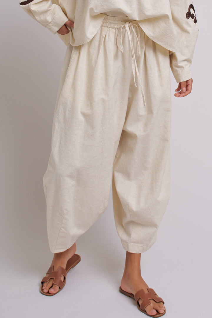 Rustic Charm Cocoon Linen Pants in Linen - Women's Wholesale Pants | Trend Notes