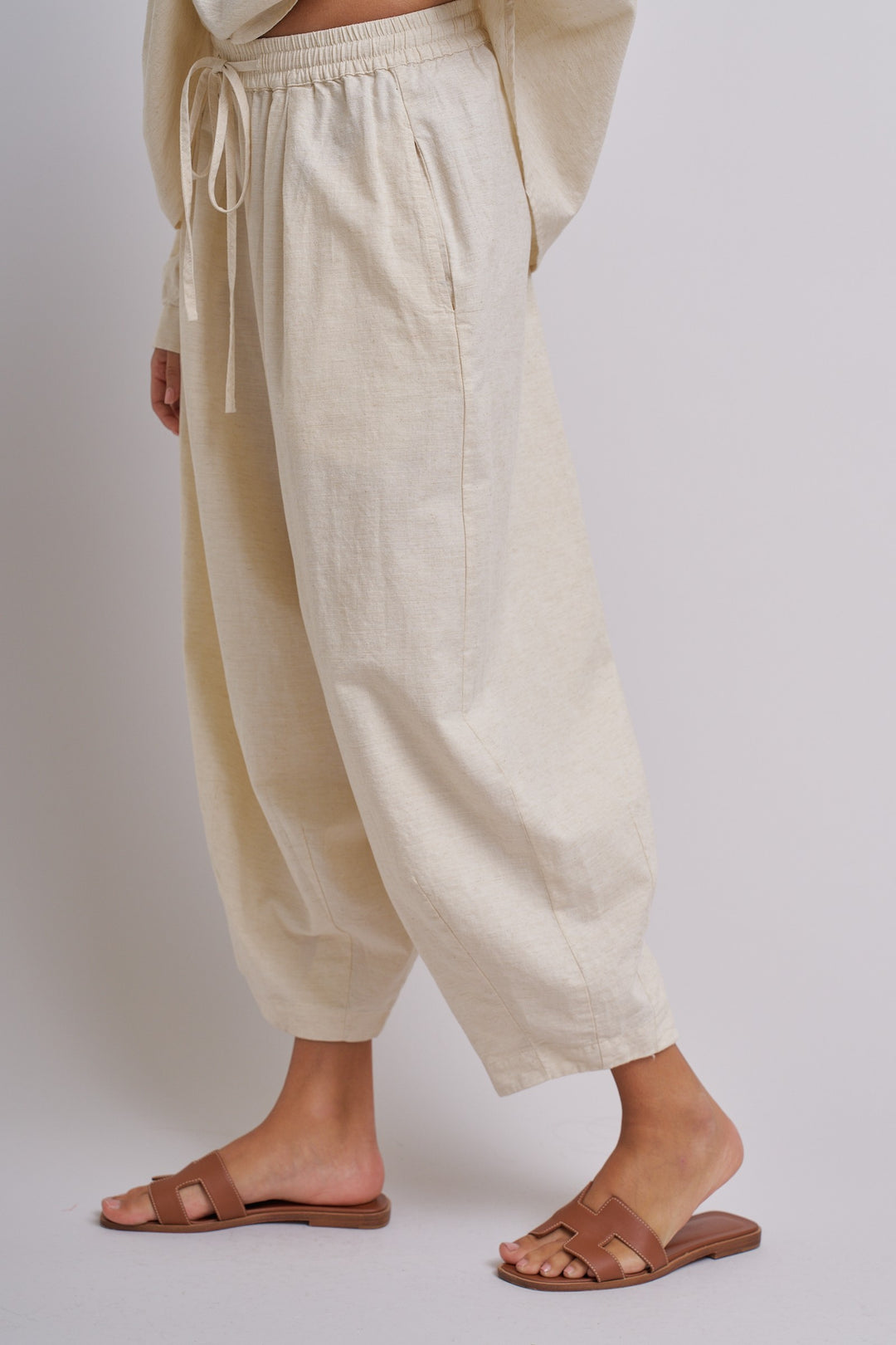 Rustic Charm Cocoon Linen Pants in Linen - Women's Wholesale Pants | Trend Notes