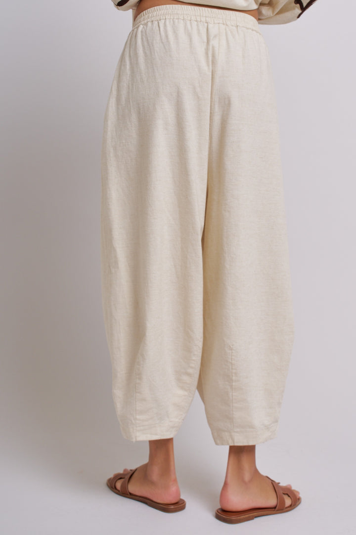 Rustic Charm Cocoon Linen Pants in Linen - Women's Wholesale Pants | Trend Notes